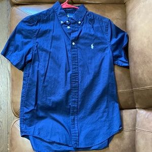 Polo navy blue shirt boys sz L14-16